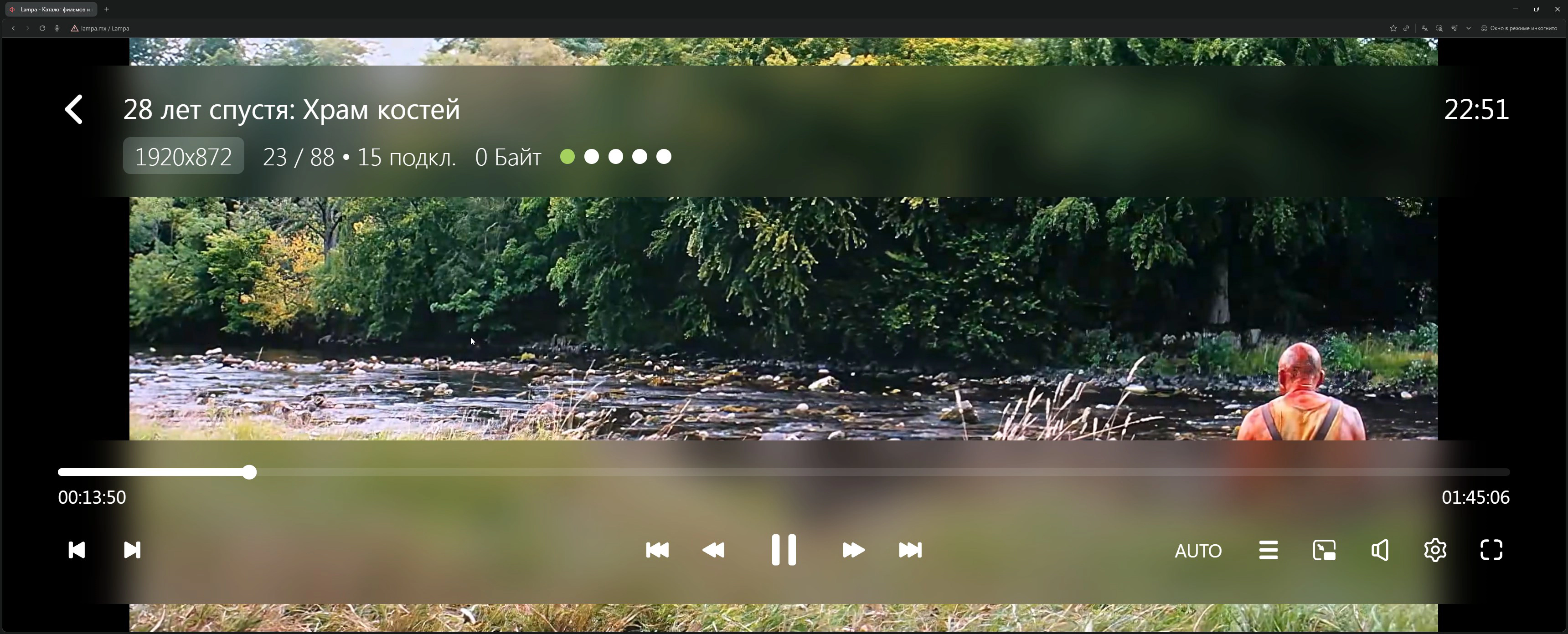 Movie playback through Lampa